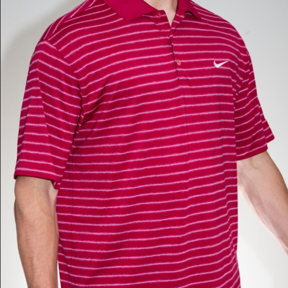 Red Nike polo